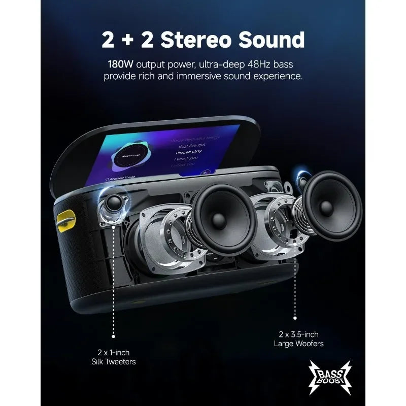 Smart Karaoke Machine with 10.1" Screen – HDMI Home & Outdoor Party System