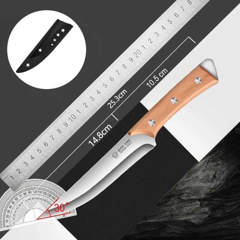 Professional Chef’s Boning Knife with Wooden Handle