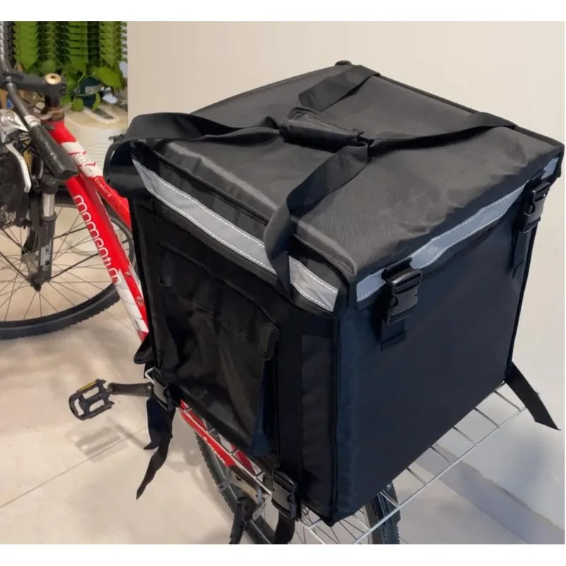 Heavy Duty Motorcycle/Bicycle Large Insulated Food Delivery Top-Loading Carrier