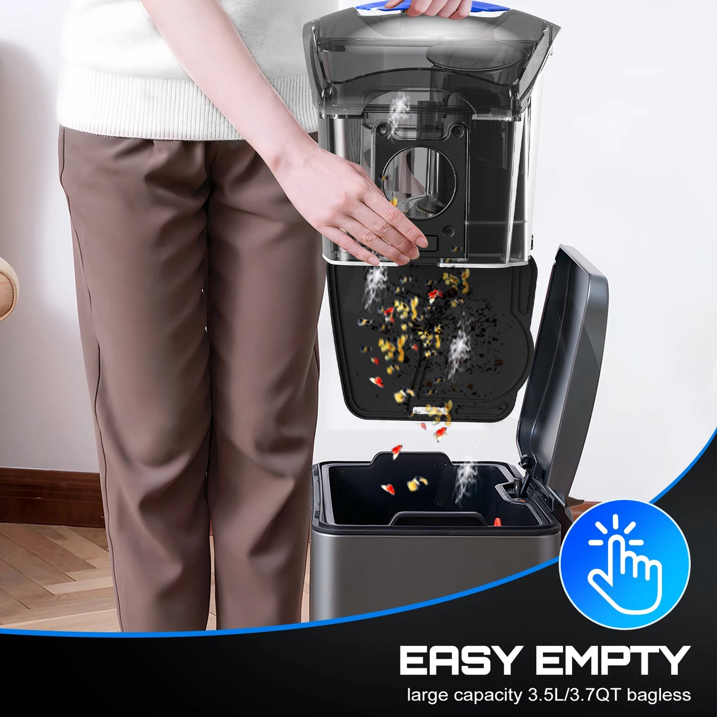 Professional Canister Vacuum – Multi-Surface Cleaning for Homes with Pets