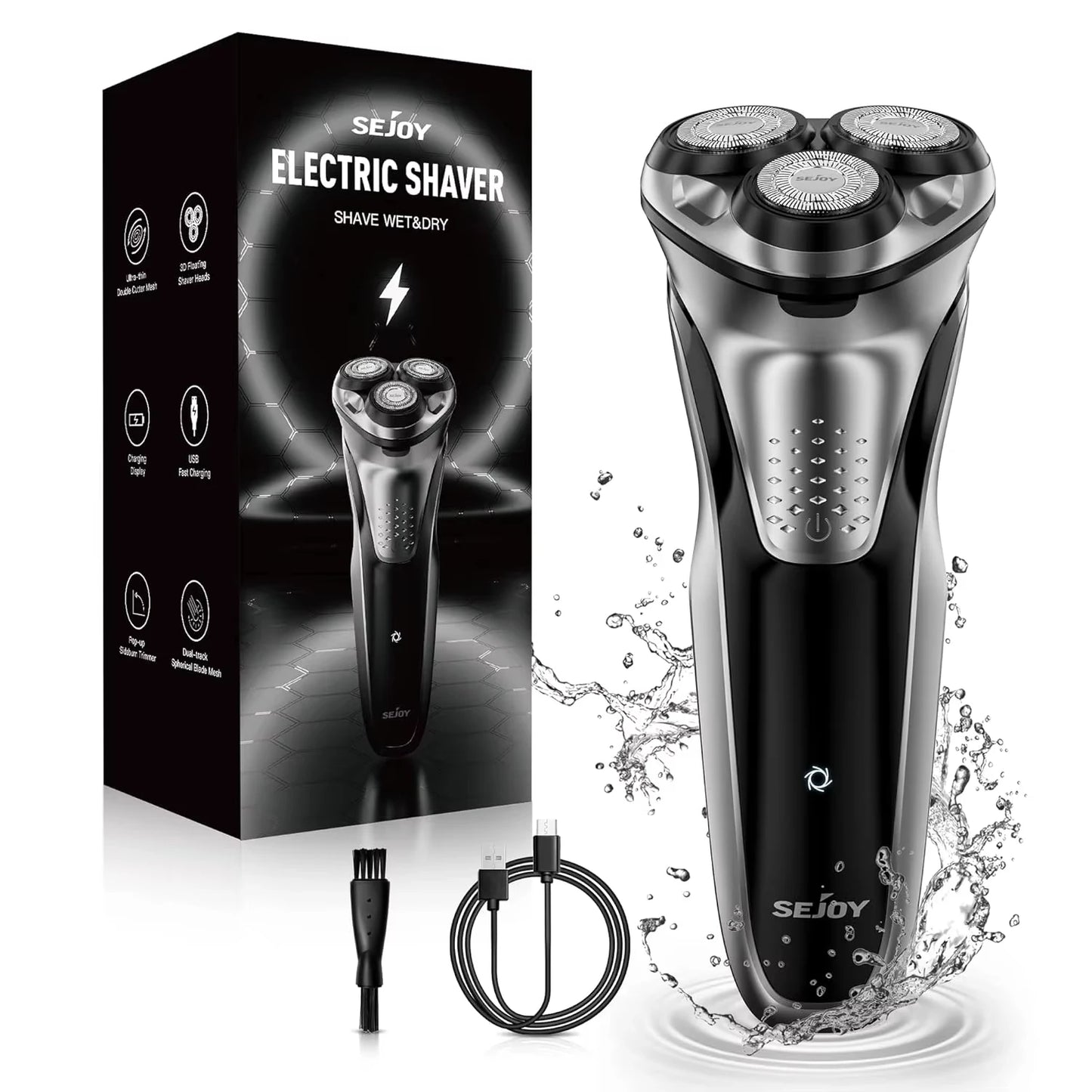 Men’s Cordless Razor – Shaver & Trimmer, Waterproof & Travel-Friendly