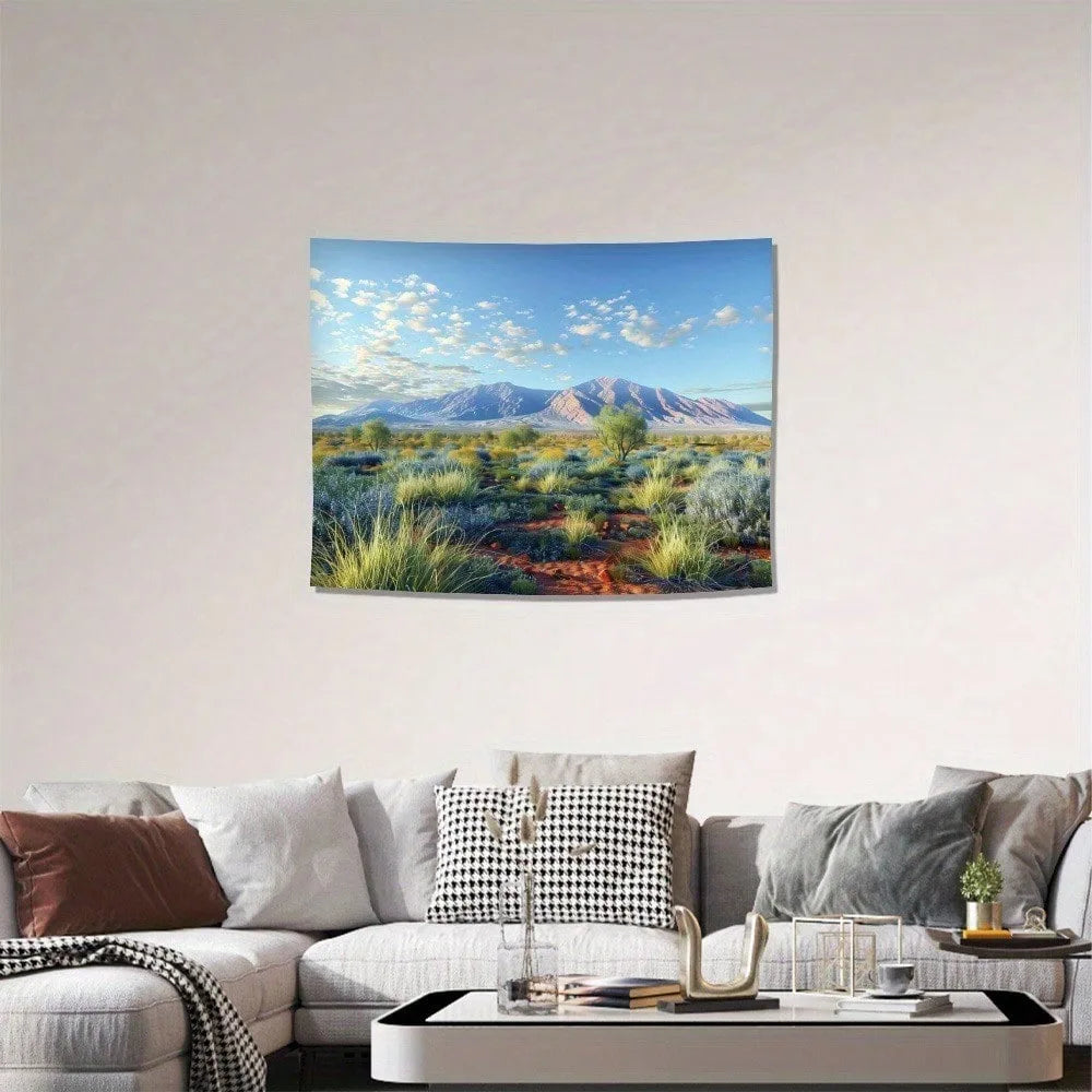 Mountain Landscape Tapestry – Nature Scenery Wall Hanging Seasonal Gift