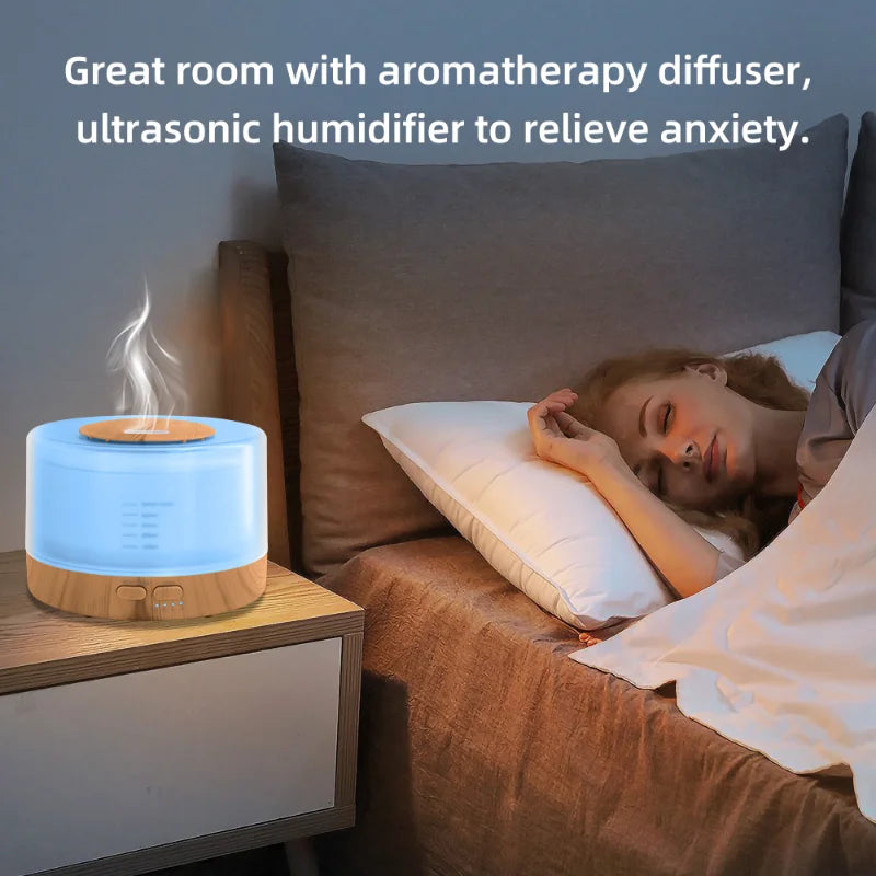 Essential Oil Diffuser – Soundwave Technology with Remote Control & Auto-Off Safety