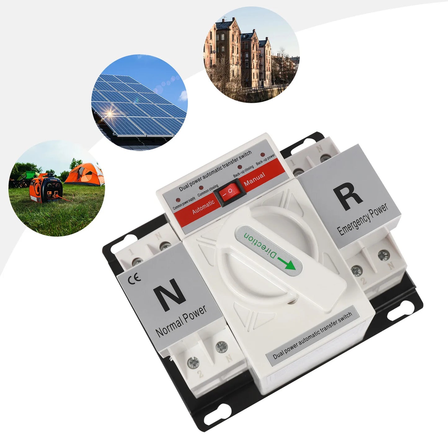 110V 63A Dual Power Automatic Transfer Switch – Mini ATS Controller