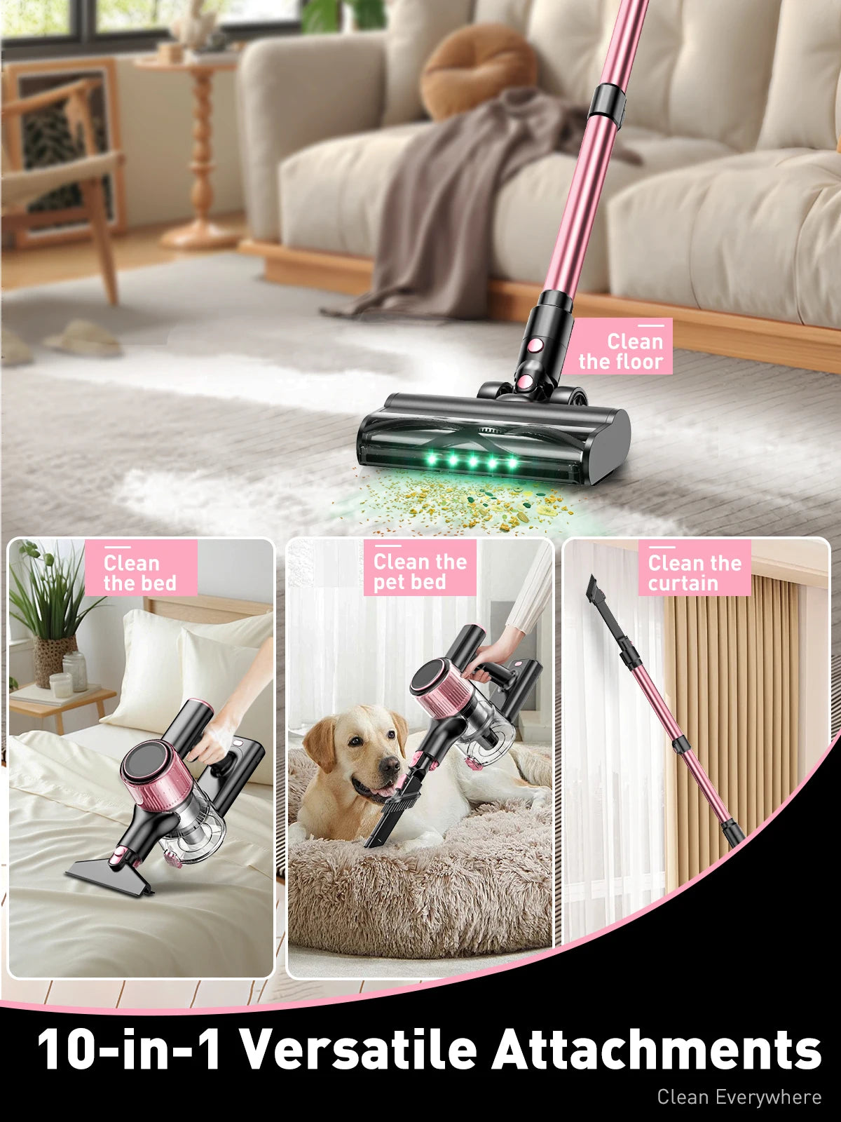 Cordless Vacuum Cleaner – Powerful, Multi-Functional for Home