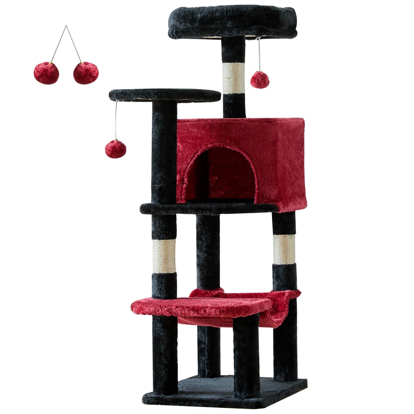 Tall Multi-Cat Tree Tower – Indoor Cat Furniture with Scratching Posts