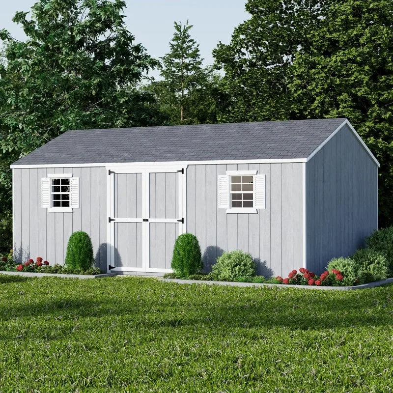 Wood Storage Shed Kit with Floor & Windows – Easy-Build Backyard Shed