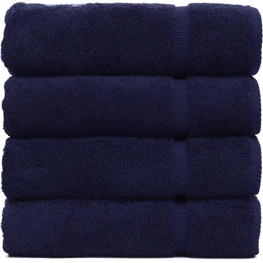 4-Piece Luxury Cotton Absorbent Fast Drying Bath Towel Set