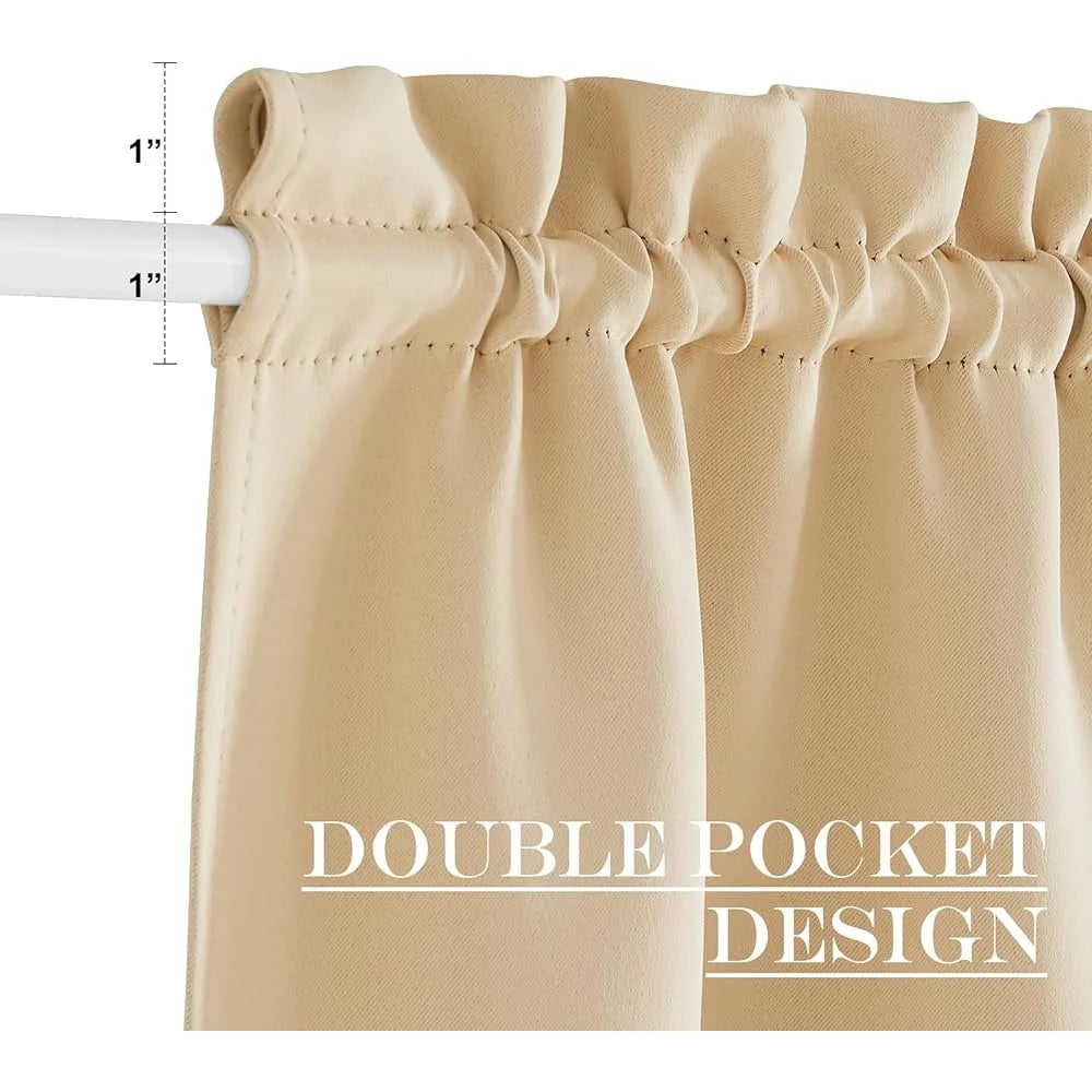 French Door Blackout Curtain – Privacy Window Treatment