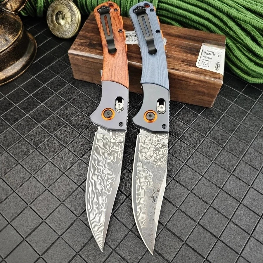 Damascus Steel Folding Knife Multi-Functional Outdoor Knife