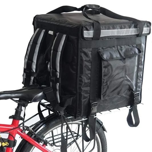 Heavy Duty Motorcycle/Bicycle Large Insulated Food Delivery Top-Loading Carrier