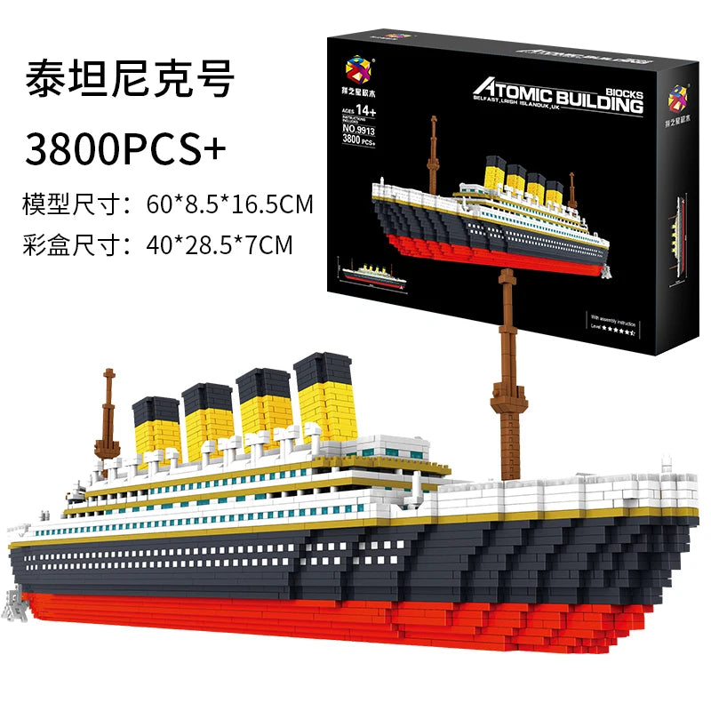 Super-Sized Titanic Model Building Blocks – Gift & Display Assembly Set