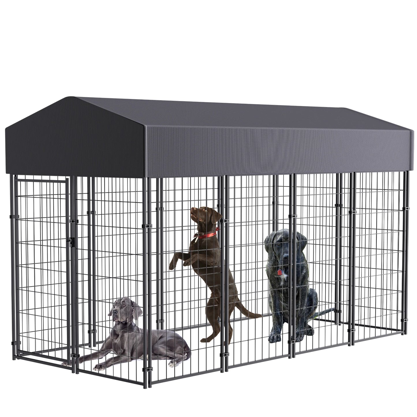 Welded Wire Pet Crate Waterproof Cover and Roof