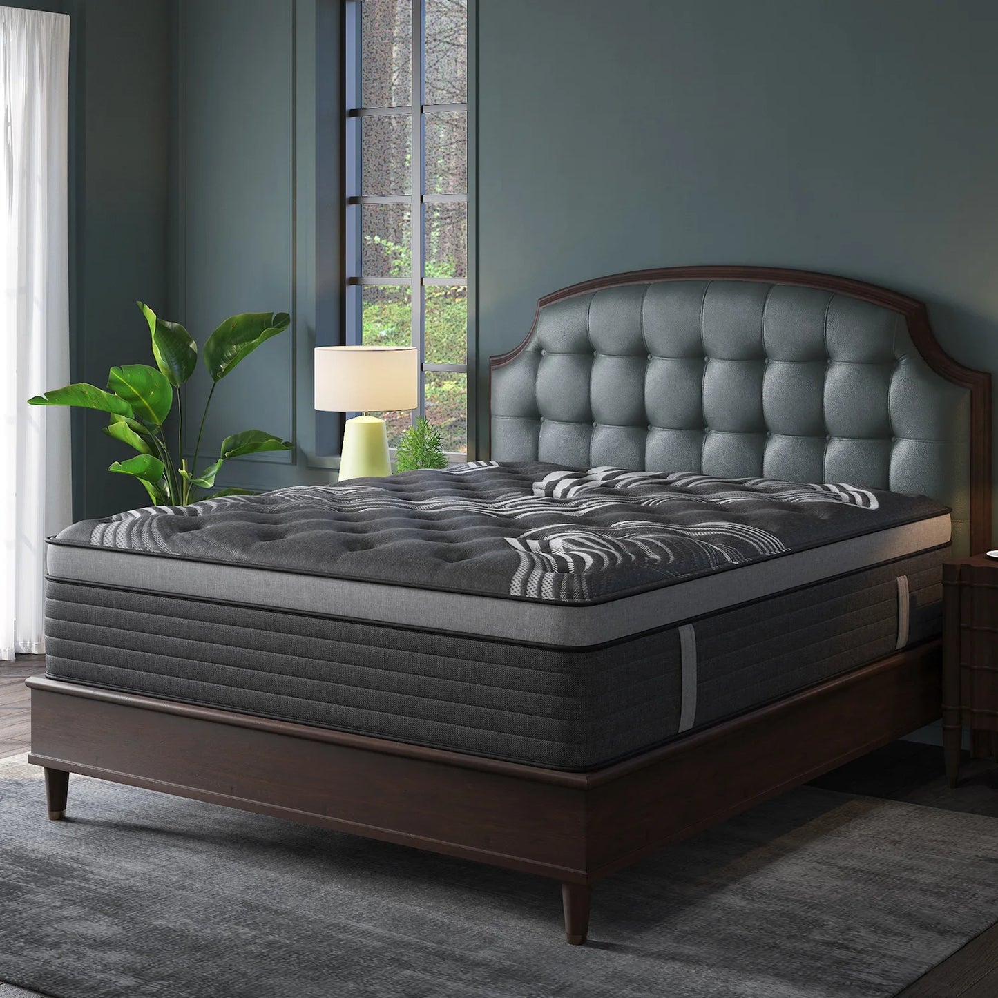 Gel Memory Foam Hybrid Mattress – Medium Firm, Cooling Comfort