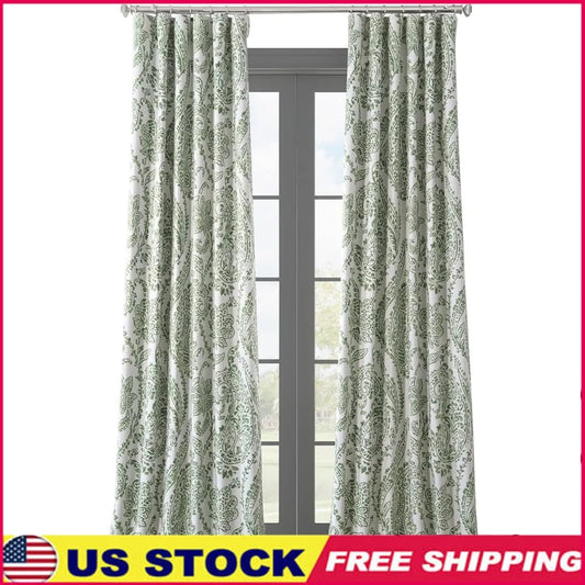 Floral Printed Room Darkening Curtain Panel – Elegant Home Décor