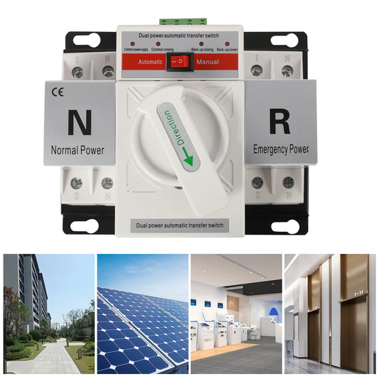 110V 63A Dual Power Automatic Transfer Switch – Mini ATS Controller