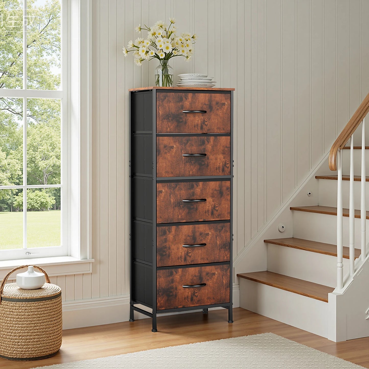 JHK 7-Drawer Rolling Storage Cabinet with Wheels
