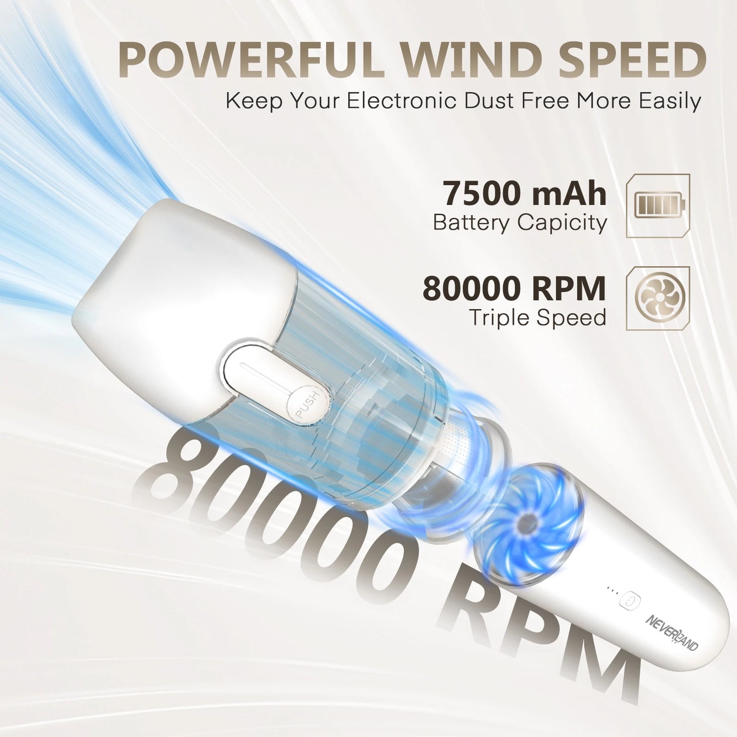 ⚡ Portable Wireless Handheld Vacuum Cleaner – For Car & Home