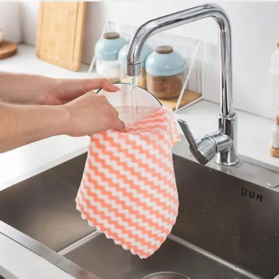 Microfiber Kitchen Towels – Ultra-Soft, Absorbent, Lint-Free Cleaning Cloths