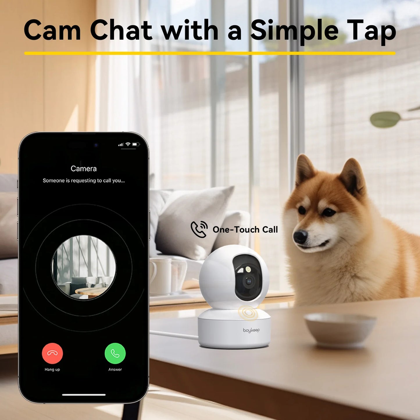 Smart Wi-Fi Security Camera – Baby Monitor with Night Vision