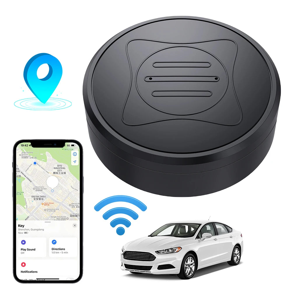Smart Finder Mini GPS Tracker – Magnetic Real-Time Locator for Pets, Kids, Vehicles & Bags