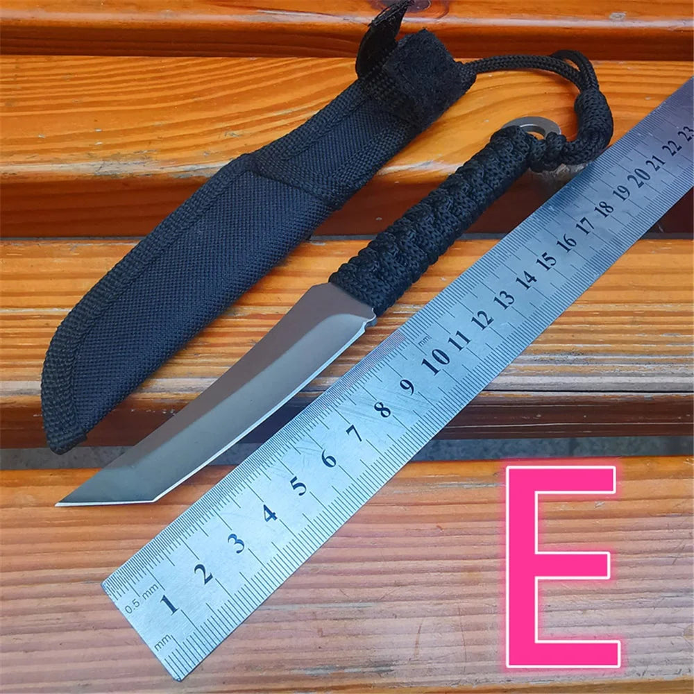 Stainless Steel Fixed Blade Survival Knife with ABS Handle