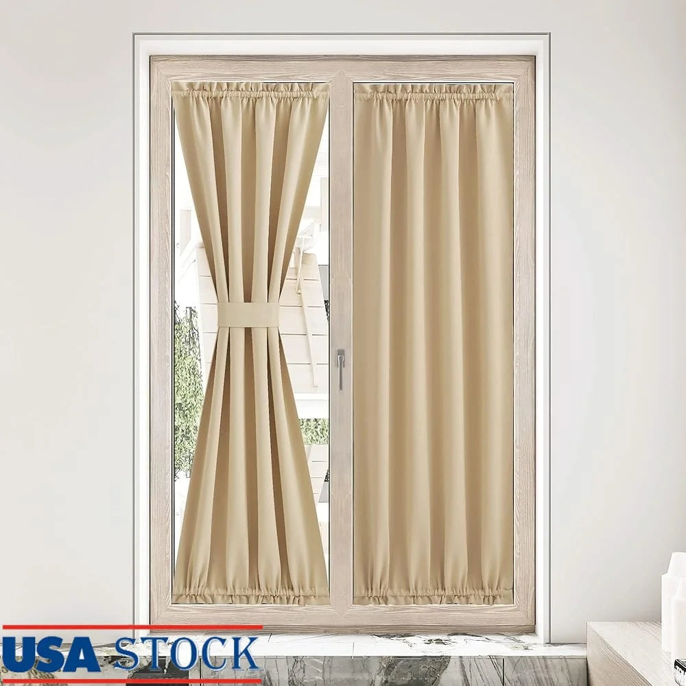 French Door Blackout Curtain – Privacy Window Treatment