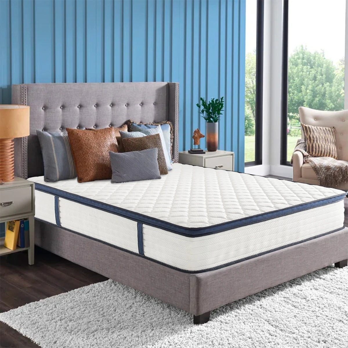 Gel Memory Foam Hybrid Mattress – Medium Firm, Pressure Relief, Motion Isolation