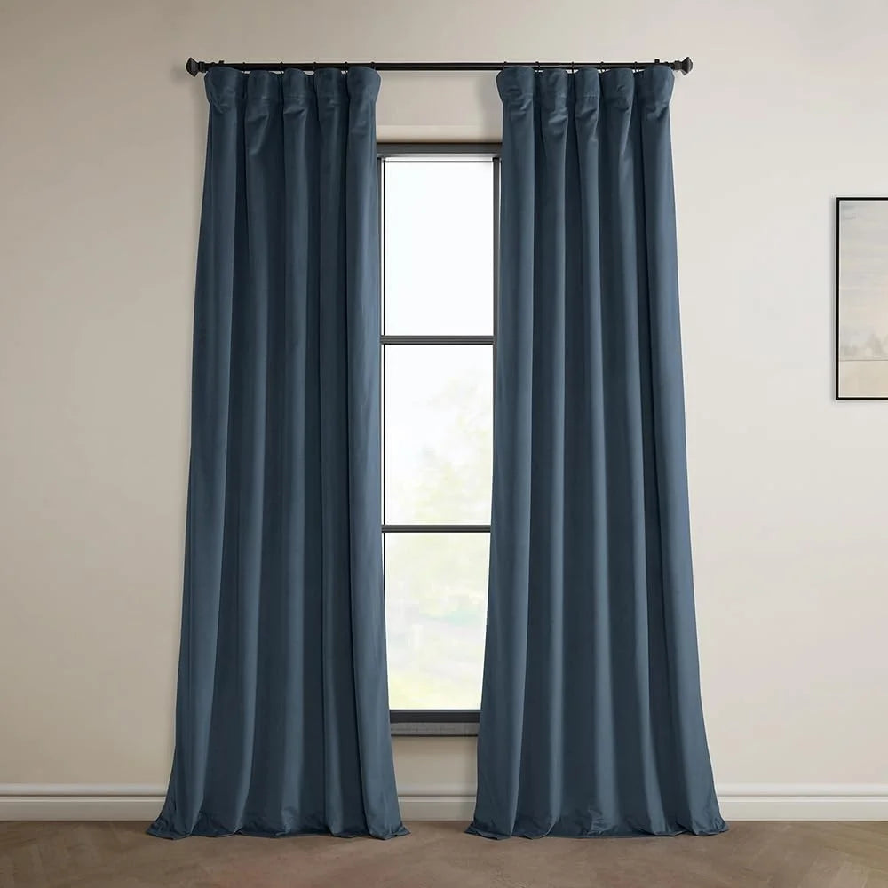 Heritage Plush Velvet Curtain Panel – Light Blocking Window Treatment