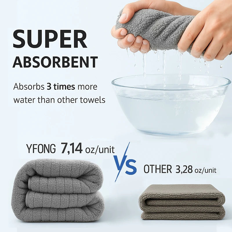 4pcs Hotel cotton Home Bath Bamboo Fiber Towels Sets