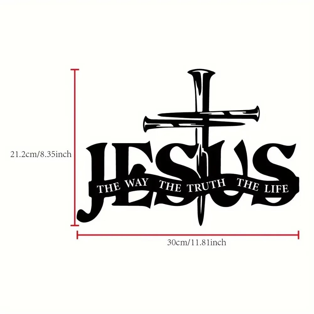 Jesus Cross Metal Wall Sculpture Christian Wall Art