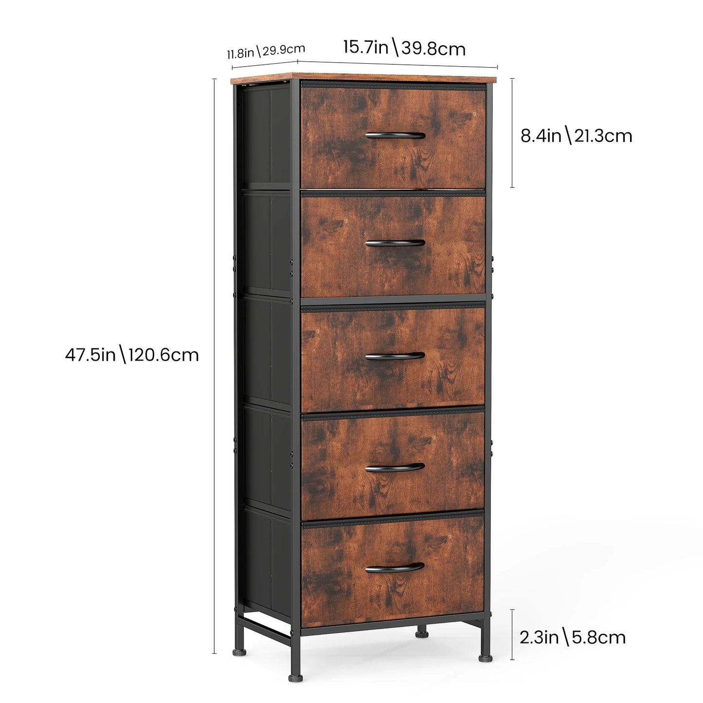 JHK 7-Drawer Rolling Storage Cabinet with Wheels