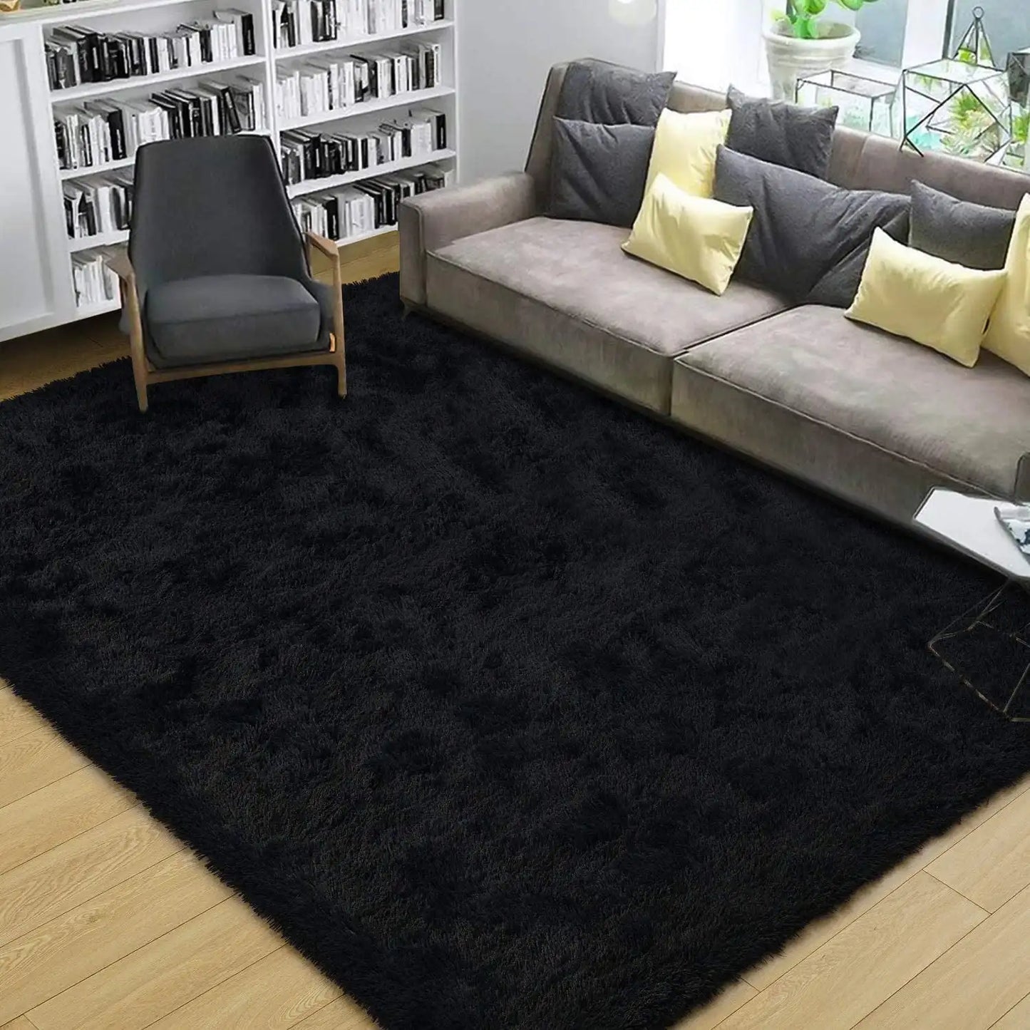 Fluffy Fuzzy Area Rug – Soft and Cozy Carpet for Bedroom & Living Room