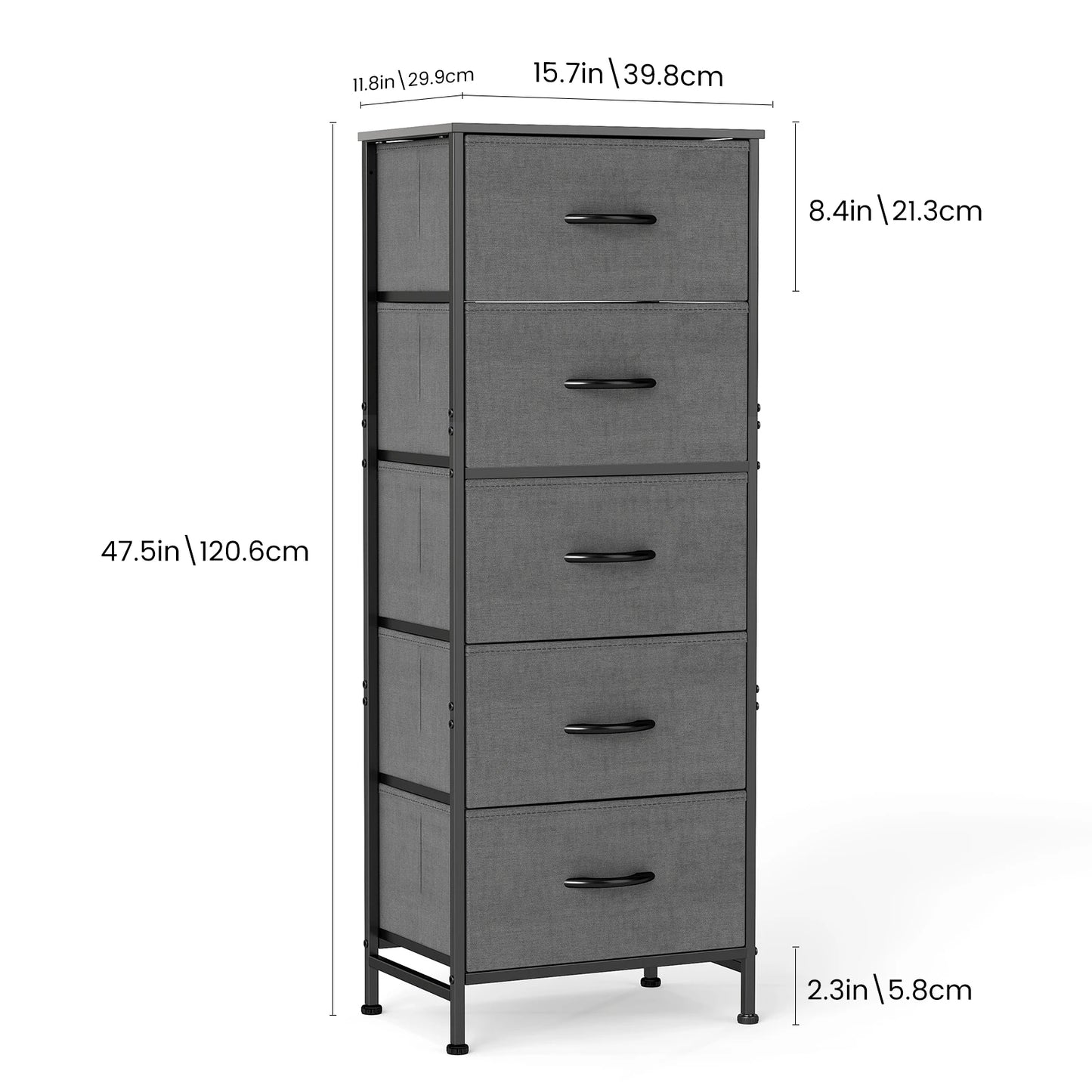 JHK 7-Drawer Rolling Storage Cabinet with Wheels