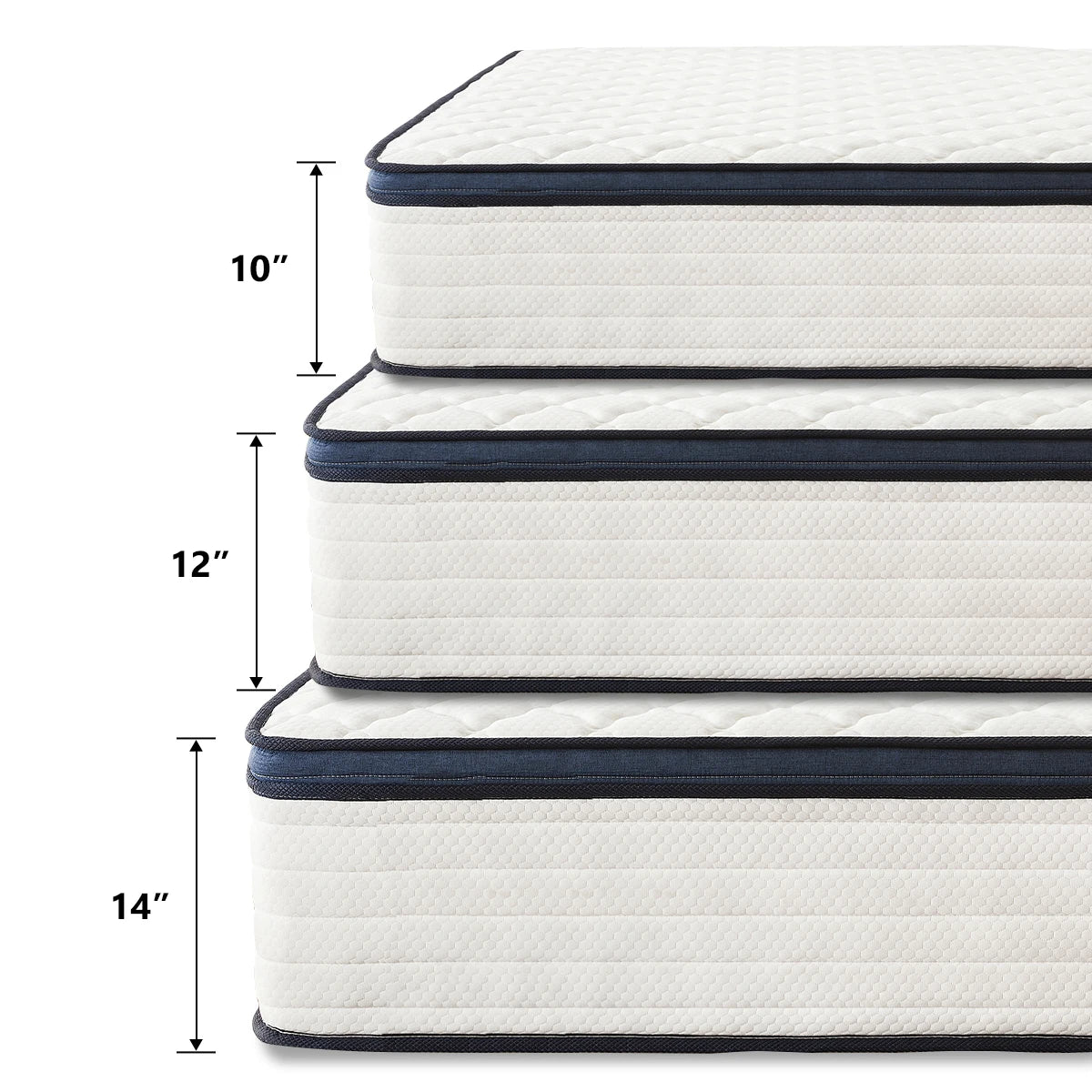 Gel Memory Foam Hybrid Mattress – Medium Firm, Pressure Relief, Motion Isolation