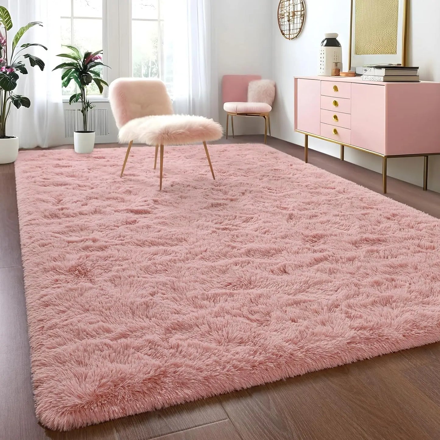 Fluffy Fuzzy Area Rug – Soft and Cozy Carpet for Bedroom & Living Room