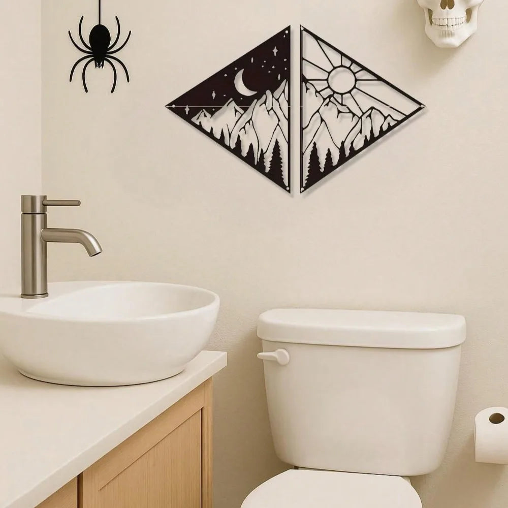 Sun-Themed Metal Wall Art – Creative Metal Wall Hanging