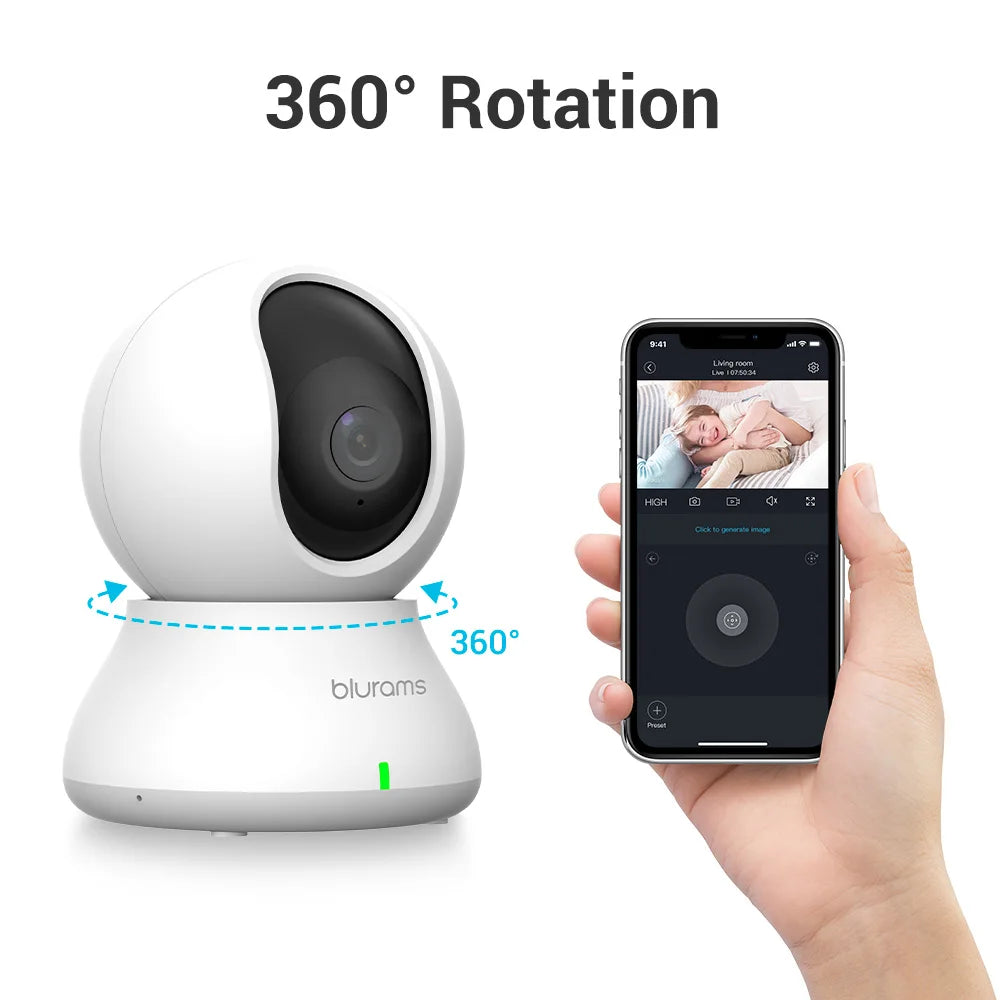 Home Security Baby Monitor – Motion Detection & Two-Way Audio