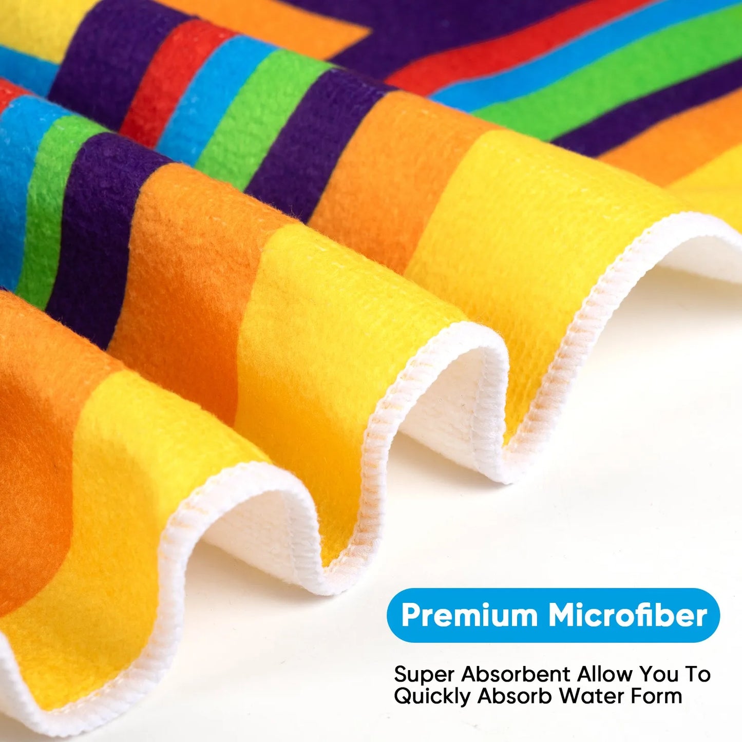 Large Beach Towel – Lightweight, Compact, Quick-Dry Travel Towel