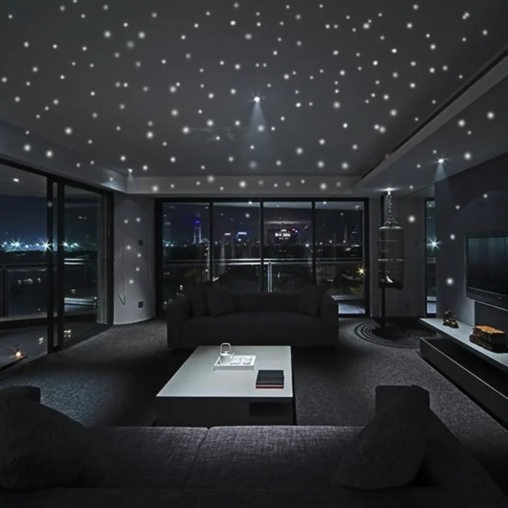 407-Piece Glow-in-the-Dark Star Wall Stickers