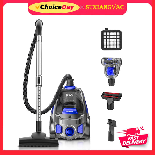 Professional Canister Vacuum – Multi-Surface Cleaning for Homes with Pets